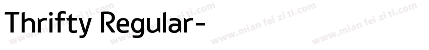 Thrifty Regular字体转换
